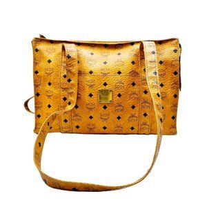 145172E V MCM Shoulder Bag Brown PVC